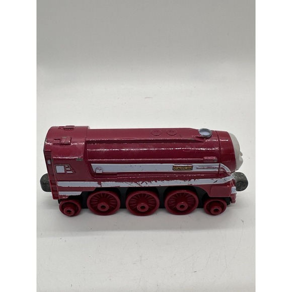 Thomas Wooden Railway Caitlin Red Streamlined Engine Train 2012 Mattel - Picture 4 of 6